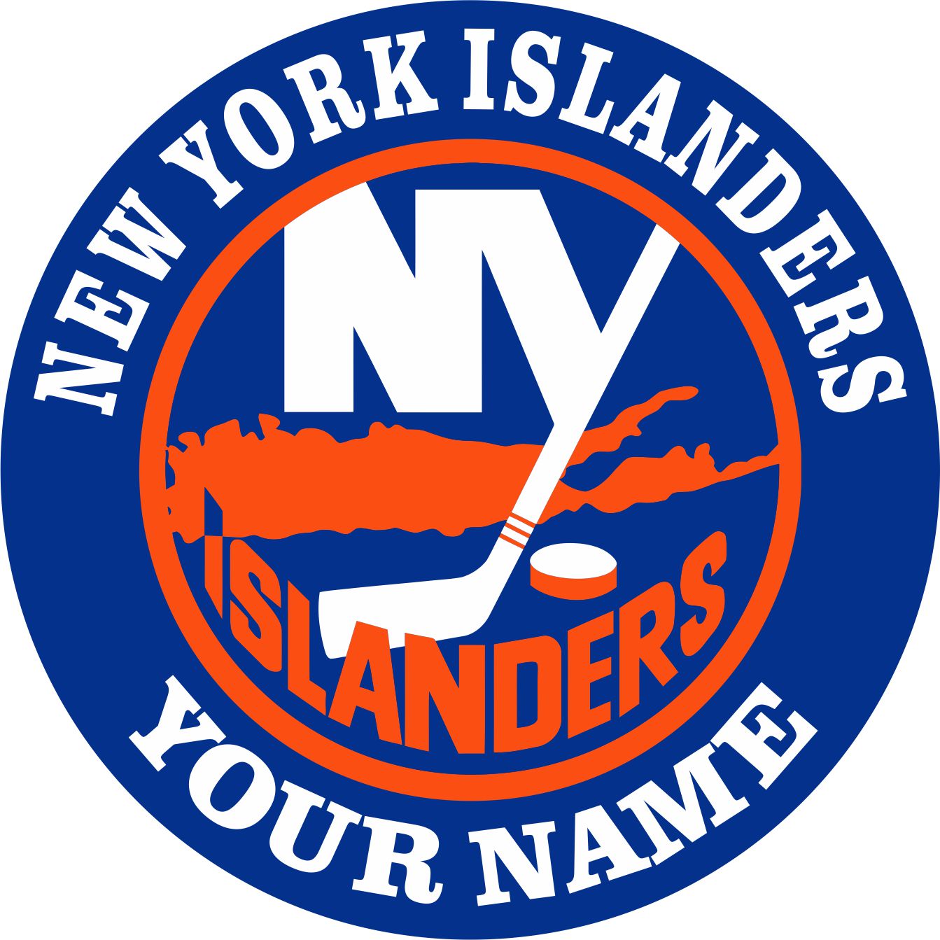 New York Islanders Customized Logo iron on paper